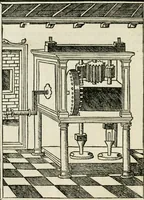 An illustration from Voarchadvmia contra alchi'miam : ars distincta ab archimi'a & sophia : cum additionibus, proportionibus, numeris, & figuris opportunis Ioannis Augustini Panthei Veneti sacerdotis (1530)