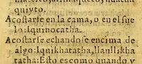 Picture 2 of 11 from Vocabulario de la lengua aymara. Primera parte, : donde por abecedario se ponen en primer lugar los vocablos de la lengua española para buscar los que les corresponden enla lengua aymara. Compuesto por el P. Ludouico Bertonio .italiano dela Compañia de Iesus enla Prouincia del Piru, delas Indias Occidentales, natural de la Roca contrada dela Marca de Ancona. (1612), leaf 43
