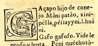 Picture 7 of 9 from Vocabulario en lengua çapoteca, (1578), leaf 408