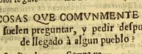 An illustration from Vocabulario manual de las lenguas castellana, y mexicana. : En que se contienen las palabras, preguntas y respuestas mas comunes y ordinarias que se suelen ofrecer en el trato y comunicacion entre Españoles è Indios. (1668)