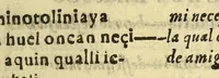 An illustration from Vocabulario manual de las lenguas castellana, y mexicana. : En que se contienen las palabras, preguntas, y respuestas mas co[m]munes, y ordinarias que se suelen offrecer en el trato, y communicacion entre Españoles, é Indios. (1611)