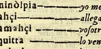 An illustration from Vocabulario manual de las lenguas castellana, y mexicana. : En que se contienen las palabras, preguntas, y respuestas mas co[m]munes, y ordinarias que se suelen offrecer en el trato, y communicacion entre Españoles, é Indios. (1611)