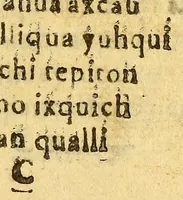 An illustration from Vocabulario manual de las lenguas castellana, y mexicana. : En que se contienen las palabras, preguntas y respuestas mas comunes y ordinarias que se suelen ofrecer en el trato y comunicacion entre Españoles, è Indios. (1690)