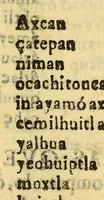 An illustration from Vocabulario manual de las lenguas castellana, y mexicana. : En que se contienen las palabras, preguntas y respuestas mas comunes y ordinarias que se suelen ofrecer en el trato y comunicacion entre Españoles, è Indios. (1690)