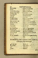 An illustration from Vocabulario manual de las lenguas castellana, y mexicana. : En que se contienen las palabras, preguntas y respuestas mas comunes y ordinarias que se suelen ofrecer en el trato y comunicacion entre Españoles, è Indios. (1690)