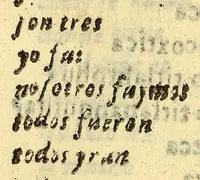 An illustration from Vocabulario manual de las lenguas castellana, y mexicana. : En que se contienen las palabras, preguntas y respuestas mas comunes y ordinarias que se suelen ofrecer en el trato y comunicacion entre Españoles, è Indios. (1690)