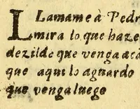 An illustration from Vocabulario manual de las lenguas castellana, y mexicana. : En que se contienen las palabras, preguntas y respuestas mas comunes y ordinarias que se suelen ofrecer en el trato y comunicacion entre Españoles, è Indios. (1690)
