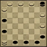 An illustration from Vocabulary of checkers; a dictionary of words, terms and phrases used in the game called checkers, or English draughts (1909)