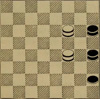 An illustration from Vocabulary of checkers; a dictionary of words, terms and phrases used in the game called checkers, or English draughts (1909)