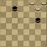 An illustration from Vocabulary of checkers; a dictionary of words, terms and phrases used in the game called checkers, or English draughts (1909)