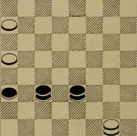 An illustration from Vocabulary of checkers; a dictionary of words, terms and phrases used in the game called checkers, or English draughts (1909)
