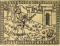 An illustration from Volgarizzamento del libro de' costumi e degli offizii de' nobili sopra il giuoco degli scacchi di frate Jacopo da Cessole, tratto nuovamente da un codice Magliabechiano (1829)