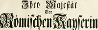 An illustration from Vollständiges Diarium von den merckwürdigsten Begebenheiten die sich vor, in und nach der höchst-beglückten Wahl und Crönung des allerdurchlauchtigsten, grossmächtigsten und unüberwindlichsten Fürsten und Herrn, Herrn Carls des VII., erwehlten Römischen Kaysers ... im gantzen Heil. Röm. Reich, und sonderlich in dieser freyen Reichs- und Wahl-Stadt Franckfurt am Mayn zugetragen : nebst umständlicher Beschreibung der Ein- und Aufzüge, Freuden-Feste, und übrigen feyerlichen Handlungen, sammt vielen Urkunden, Portraits, und andern Kupferstichen : auch einem Anhang von Beylagen, und ausführlichem Register .. (1742)