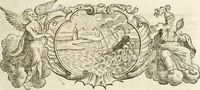 An illustration from Vollständiges Diarium von den merckwürdigsten Begebenheiten die sich vor, in und nach der höchst-beglückten Wahl und Crönung des allerdurchlauchtigsten, grossmächtigsten und unüberwindlichsten Fürsten und Herrn, Herrn Carls des VII., erwehlten Römischen Kaysers ... im gantzen Heil. Röm. Reich, und sonderlich in dieser freyen Reichs- und Wahl-Stadt Franckfurt am Mayn zugetragen : nebst umständlicher Beschreibung der Ein- und Aufzüge, Freuden-Feste, und übrigen feyerlichen Handlungen, sammt vielen Urkunden, Portraits, und andern Kupferstichen : auch einem Anhang von Beylagen, und ausführlichem Register .. (1742)