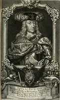 An illustration from Vollständiges Diarium von den merckwürdigsten Begebenheiten die sich vor, in und nach der höchst-beglückten Wahl und Crönung des allerdurchlauchtigsten, grossmächtigsten und unüberwindlichsten Fürsten und Herrn, Herrn Carls des VII., erwehlten Römischen Kaysers ... im gantzen Heil. Röm. Reich, und sonderlich in dieser freyen Reichs- und Wahl-Stadt Franckfurt am Mayn zugetragen : nebst umständlicher Beschreibung der Ein- und Aufzüge, Freuden-Feste, und übrigen feyerlichen Handlungen, sammt vielen Urkunden, Portraits, und andern Kupferstichen : auch einem Anhang von Beylagen, und ausführlichem Register .. (1742)