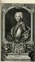 An illustration from Vollständiges Diarium von den merckwürdigsten Begebenheiten die sich vor, in und nach der höchst-beglückten Wahl und Crönung des allerdurchlauchtigsten, grossmächtigsten und unüberwindlichsten Fürsten und Herrn, Herrn Carls des VII., erwehlten Römischen Kaysers ... im gantzen Heil. Röm. Reich, und sonderlich in dieser freyen Reichs- und Wahl-Stadt Franckfurt am Mayn zugetragen : nebst umständlicher Beschreibung der Ein- und Aufzüge, Freuden-Feste, und übrigen feyerlichen Handlungen, sammt vielen Urkunden, Portraits, und andern Kupferstichen : auch einem Anhang von Beylagen, und ausführlichem Register .. (1742)