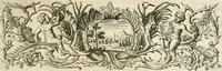 An illustration from Vollständiges Diarium von den merckwürdigsten Begebenheiten die sich vor, in und nach der höchst-beglückten Wahl und Crönung des allerdurchlauchtigsten, grossmächtigsten und unüberwindlichsten Fürsten und Herrn, Herrn Carls des VII., erwehlten Römischen Kaysers ... im gantzen Heil. Röm. Reich, und sonderlich in dieser freyen Reichs- und Wahl-Stadt Franckfurt am Mayn zugetragen : nebst umständlicher Beschreibung der Ein- und Aufzüge, Freuden-Feste, und übrigen feyerlichen Handlungen, sammt vielen Urkunden, Portraits, und andern Kupferstichen : auch einem Anhang von Beylagen, und ausführlichem Register .. (1742)
