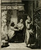 Picture 34 of 50 from Voncken der liefde Jesu, van het Godt-begerende zielen-vuur : zynde bloemetjes der saalige hoope, tot verheugelykheid der wandelaars, langs den weg, na vreeden-ryk : een behelsinge van vyftig sinne-beelden, met hunne, daar op speelende, verssen, en heylige spreuken (1696), leaf 157