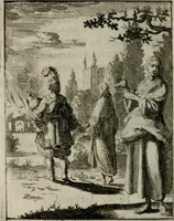 Picture 36 of 50 from Voncken der liefde Jesu, van het Godt-begerende zielen-vuur : zynde bloemetjes der saalige hoope, tot verheugelykheid der wandelaars, langs den weg, na vreeden-ryk : een behelsinge van vyftig sinne-beelden, met hunne, daar op speelende, verssen, en heylige spreuken (1696), leaf 167