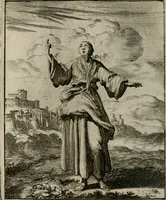 Picture 43 of 50 from Voncken der liefde Jesu, van het Godt-begerende zielen-vuur : zynde bloemetjes der saalige hoope, tot verheugelykheid der wandelaars, langs den weg, na vreeden-ryk : een behelsinge van vyftig sinne-beelden, met hunne, daar op speelende, verssen, en heylige spreuken (1696), leaf 199