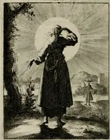 Picture 48 of 50 from Voncken der liefde Jesu, van het Godt-begerende zielen-vuur : zynde bloemetjes der saalige hoope, tot verheugelykheid der wandelaars, langs den weg, na vreeden-ryk : een behelsinge van vyftig sinne-beelden, met hunne, daar op speelende, verssen, en heylige spreuken (1696), leaf 219