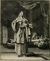 Picture 5 of 50 from Voncken der liefde Jesu, van het Godt-begerende zielen-vuur : zynde bloemetjes der saalige hoope, tot verheugelykheid der wandelaars, langs den weg, na vreeden-ryk : een behelsinge van vyftig sinne-beelden, met hunne, daar op speelende, verssen, en heylige spreuken (1696), leaf 35