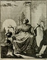 Picture 6 of 50 from Voncken der liefde Jesu, van het Godt-begerende zielen-vuur : zynde bloemetjes der saalige hoope, tot verheugelykheid der wandelaars, langs den weg, na vreeden-ryk : een behelsinge van vyftig sinne-beelden, met hunne, daar op speelende, verssen, en heylige spreuken (1696), leaf 39