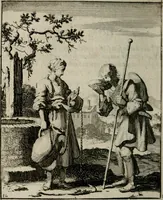 Picture 9 of 50 from Voncken der liefde Jesu, van het Godt-begerende zielen-vuur : zynde bloemetjes der saalige hoope, tot verheugelykheid der wandelaars, langs den weg, na vreeden-ryk : een behelsinge van vyftig sinne-beelden, met hunne, daar op speelende, verssen, en heylige spreuken (1696), leaf 51