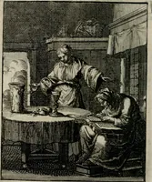 Picture 20 of 50 from Voncken der liefde Jesu, van het Godt-begerende zielen-vuur : zynde bloemetjes der saalige hoope, tot verheugelykheid der wandelaars, langs den weg, na vreeden-ryk : een behelsinge van vyftig sinne-beelden, met hunne, daar op speelende, verssen, en heylige spreuken (1696), leaf 97