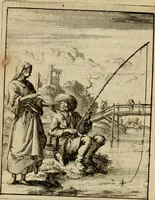 An illustration from Voncken der liefde Jesu, van het Godtbegerende zielenvier : bloemitjes der salige hoope, tot verheugelykheid der wandelaars langs den weg, na vreden ryk : een behelsinge van vyftig sinne-beelden, met hunne daar op spelende verssen, en heylige spreuken (1687)