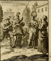 An illustration from Voncken der liefde Jesu, van het Godtbegerende zielenvier : bloemitjes der salige hoope, tot verheugelykheid der wandelaars langs den weg, na vreden ryk : een behelsinge van vyftig sinne-beelden, met hunne daar op spelende verssen, en heylige spreuken (1687)
