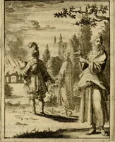 An illustration from Voncken der liefde Jesu, van het Godtbegerende zielenvier : bloemitjes der salige hoope, tot verheugelykheid der wandelaars langs den weg, na vreden ryk : een behelsinge van vyftig sinne-beelden, met hunne daar op spelende verssen, en heylige spreuken (1687)