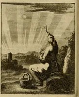 Picture 51 of 51 from Voncken der liefde Jesu, van het Godtbegerende zielenvier : bloemitjes der salige hoope, tot verheugelykheid der wandelaars langs den weg, na vreden ryk : een behelsinge van vyftig sinne-beelden, met hunne daar op spelende verssen, en heylige spreuken (1687), leaf 233