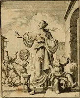 Picture 2 of 51 from Voncken der liefde Jesu, van het Godtbegerende zielenvier : bloemitjes der salige hoope, tot verheugelykheid der wandelaars langs den weg, na vreden ryk : een behelsinge van vyftig sinne-beelden, met hunne daar op spelende verssen, en heylige spreuken (1687), leaf 25