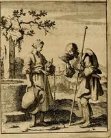An illustration from Voncken der liefde Jesu, van het Godtbegerende zielenvier : bloemitjes der salige hoope, tot verheugelykheid der wandelaars langs den weg, na vreden ryk : een behelsinge van vyftig sinne-beelden, met hunne daar op spelende verssen, en heylige spreuken (1687)