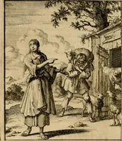 An illustration from Voncken der liefde Jesu, van het Godtbegerende zielenvier : bloemitjes der salige hoope, tot verheugelykheid der wandelaars langs den weg, na vreden ryk : een behelsinge van vyftig sinne-beelden, met hunne daar op spelende verssen, en heylige spreuken (1687)
