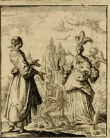 An illustration from Voncken der liefde Jesu, van het Godtbegerende zielenvier : bloemitjes der salige hoope, tot verheugelykheid der wandelaars langs den weg, na vreden ryk : een behelsinge van vyftig sinne-beelden, met hunne daar op spelende verssen, en heylige spreuken (1687)