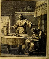 An illustration from Voncken der liefde Jesu : van het Godtbegerende zielenvier : bloemitjes der salige hoope, tot verheugelykheid der wandelaars langs den weg, na vreden ryk : een behelsinge van vyftig sinne-beelden, met hunne daar op spelende verssen, en heylige spreuken (1687)