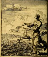 An illustration from Voncken der liefde Jesu : van het Godtbegerende zielenvier : bloemitjes der salige hoope, tot verheugelykheid der wandelaars langs den weg, na vreden ryk : een behelsinge van vyftig sinne-beelden, met hunne daar op spelende verssen, en heylige spreuken (1687)