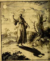 An illustration from Voncken der liefde Jesu : van het Godtbegerende zielenvier : bloemitjes der salige hoope, tot verheugelykheid der wandelaars langs den weg, na vreden ryk : een behelsinge van vyftig sinne-beelden, met hunne daar op spelende verssen, en heylige spreuken (1687)