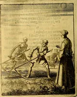 An illustration from Voncken der liefde Jesu : van het Godtbegerende zielenvier : bloemitjes der salige hoope, tot verheugelykheid der wandelaars langs den weg, na vreden ryk : een behelsinge van vyftig sinne-beelden, met hunne daar op spelende verssen, en heylige spreuken (1687)