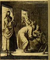 An illustration from Voncken der liefde Jesu : van het Godtbegerende zielenvier : bloemitjes der salige hoope, tot verheugelykheid der wandelaars langs den weg, na vreden ryk : een behelsinge van vyftig sinne-beelden, met hunne daar op spelende verssen, en heylige spreuken (1687)