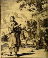 An illustration from Voncken der liefde Jesu : van het Godtbegerende zielenvier : bloemitjes der salige hoope, tot verheugelykheid der wandelaars langs den weg, na vreden ryk : een behelsinge van vyftig sinne-beelden, met hunne daar op spelende verssen, en heylige spreuken (1687)