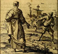 An illustration from Voncken der liefde Jesu : van het Godtbegerende zielenvier : bloemitjes der salige hoope, tot verheugelykheid der wandelaars langs den weg, na vreden ryk : een behelsinge van vyftig sinne-beelden, met hunne daar op spelende verssen, en heylige spreuken (1687)