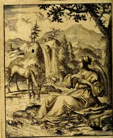 An illustration from Voncken der liefde Jesu : van het Godtbegerende zielenvier : bloemitjes der salige hoope, tot verheugelykheid der wandelaars langs den weg, na vreden ryk : een behelsinge van vyftig sinne-beelden, met hunne daar op spelende verssen, en heylige spreuken (1687)