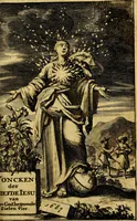 An illustration from Voncken der liefde Jesu : van het Godtbegerende zielenvier : bloemitjes der salige hoope, tot verheugelykheid der wandelaars langs den weg, na vreden ryk : een behelsinge van vyftig sinne-beelden, met hunne daar op spelende verssen, en heylige spreuken (1687)