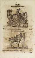 An illustration from Von der Gestüterey, das ist, ein grundtliche Beschreibung wie vnd wa man ein Gestüt von guten edlen Kriegsrossen auffrichten, vnderhalten, vnd wie man die jungen von einem Jar zu dem andern erziehen soll, biss sie einem Bereiter zum abrichten zuvndergeben, vnd so sie abgericht in langwiriger Gesundheit zu erhalten ... (1611)