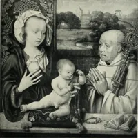 An illustration from Von Eyck bis Bruegel, studien zur geschichte der niederländischen malerei (1916)