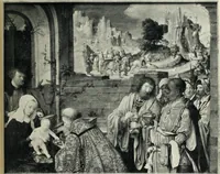 An illustration from Von Eyck bis Bruegel, studien zur geschichte der niederländischen malerei (1916)