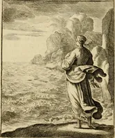 An illustration from Vonken der liefde Jezus, van het God-begeerende zielen-vuur : zynde bloempjes der zalige hoop, tot verheugelykheid der wandelaars, langs den weg, na vreden-ryk : een behelzing van vyftig zinne-beelden, met hunne daar op speelende, verzen, en heilige spreuken (1717)